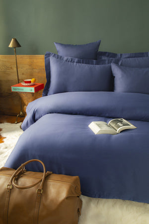 Simply Satin Set posteljine - tamno plava